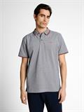 Piqué Poloshirt mit Logo-Print navy white two tone pique
