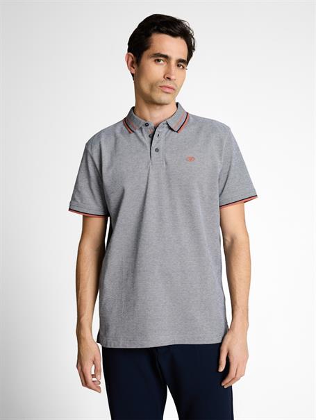 Piqué Poloshirt mit Logo-Print navy white two tone pique