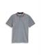 Piqué Poloshirt mit Logo-Print navy white two tone pique