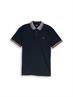 Piqué Poloshirt mit Logo-Print sky captain blue