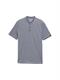 Piqué Poloshirt mit Stehkragen dark blue two tone