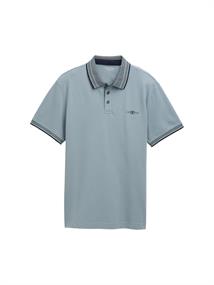 Piqué Poloshirt mit Stretch grey mint