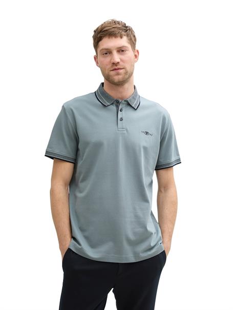Piqué Poloshirt mit Stretch grey mint