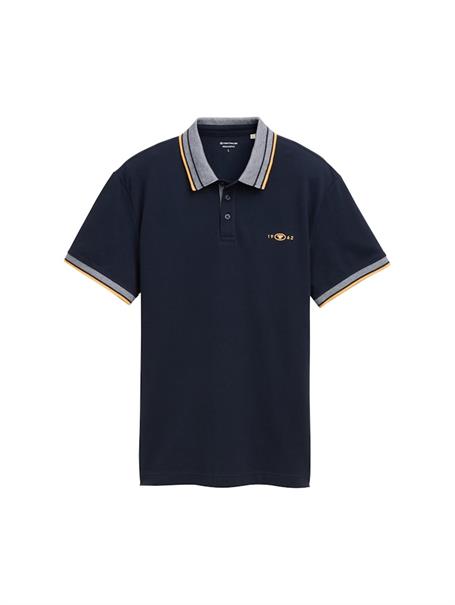 Piqué Poloshirt mit Stretch sky captain blue