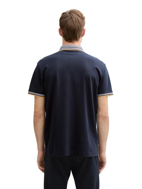 Piqué Poloshirt mit Stretch sky captain blue