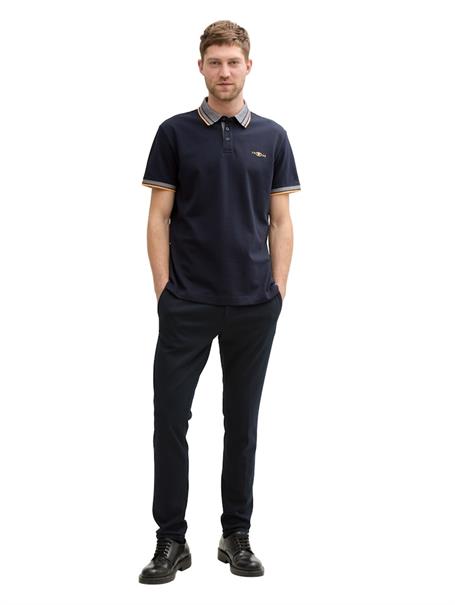 Piqué Poloshirt mit Stretch sky captain blue