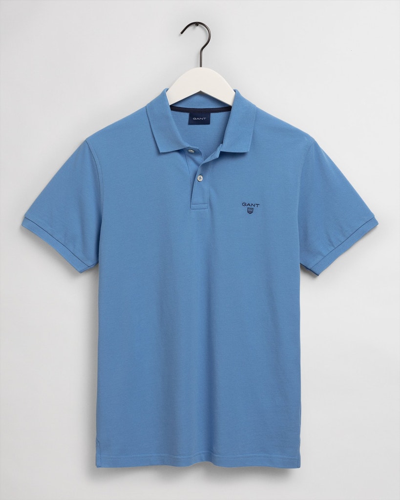 Gant Herren Shirt 232110 Pacific Blue - poloshirt