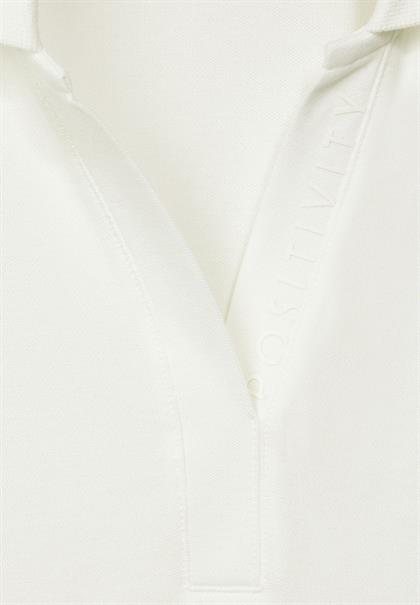 Piqué Poloshirt vanilla white