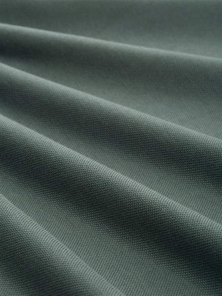 Piqué Sweatjacke mit Stehkragen washed jasper green