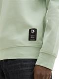 Piqué Sweatshirt fresh mint green