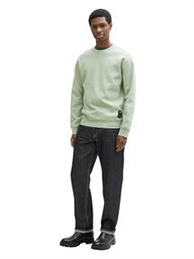 Piqué Sweatshirt fresh mint green