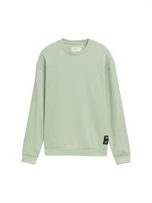 Piqué Sweatshirt fresh mint green