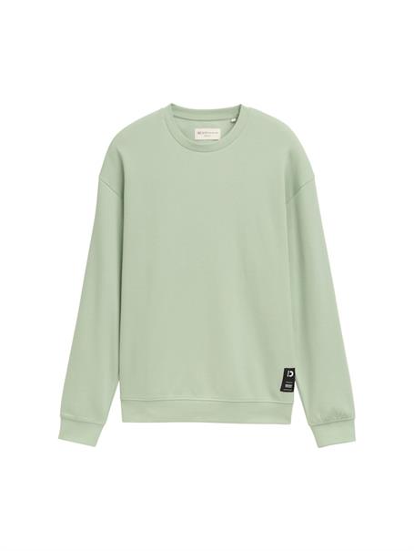 Piqué Sweatshirt fresh mint green