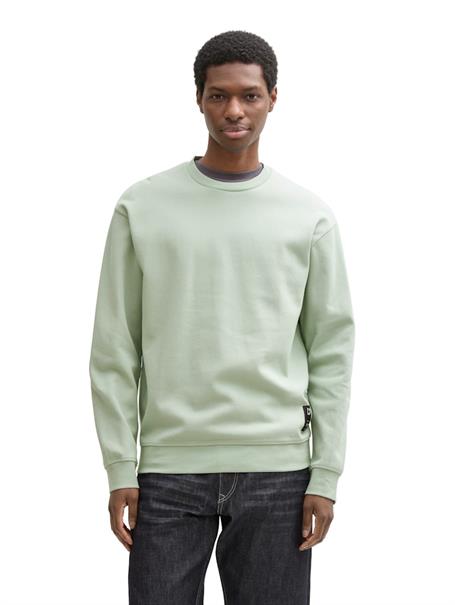 Piqué Sweatshirt fresh mint green