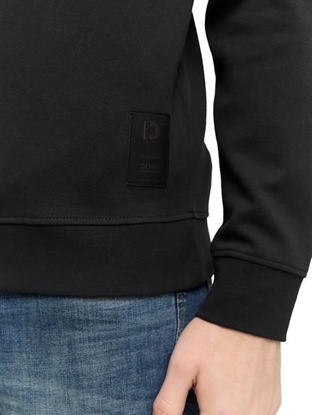 Piqué Sweatshirt night watch black
