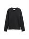 Piqué Sweatshirt night watch black