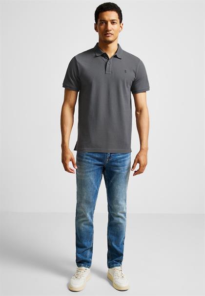 Piquée Poloshirt ash grey