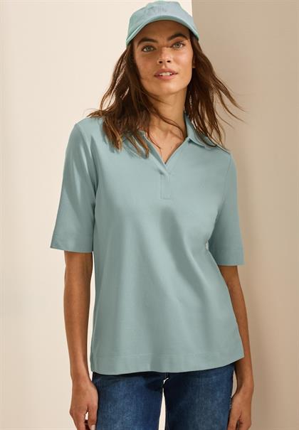 Piquée Poloshirt cool salvia green