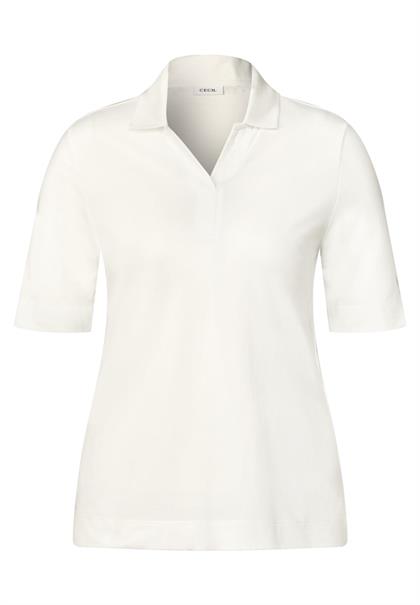 Piquée Poloshirt vanilla white