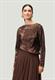 Plissee-Shirt brownbrown