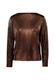 Plissee-Shirt strukturiert brownbrown