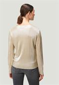 Plissee-Shirt strukturiert naturegold