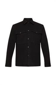 Polar Fleece-Truckerjacke black
