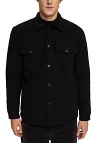 Polar Fleece-Truckerjacke black