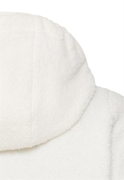 Polar-Fleecejacke mit fester Kapuze milkwhite