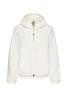 Polar-Fleecejacke mit fester Kapuze milkwhite