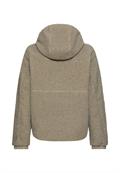 Polar-Fleecejacke mit fester Kapuze sage