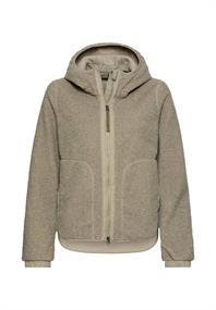 Polar-Fleecejacke mit fester Kapuze sage
