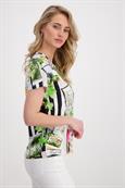 Polaroidprint T Shirt marmor gemustert
