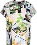 Polaroidprint T Shirt marmor gemustert
