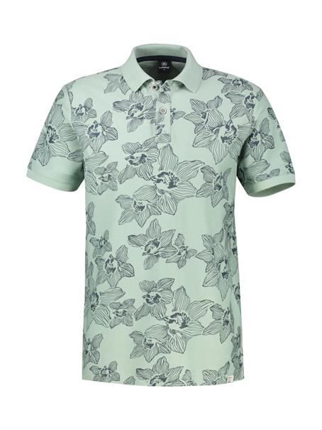 POLO-KNOPF bay green