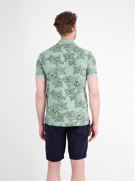 POLO-KNOPF bay green