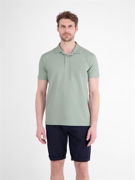 POLO-KNOPF bay green