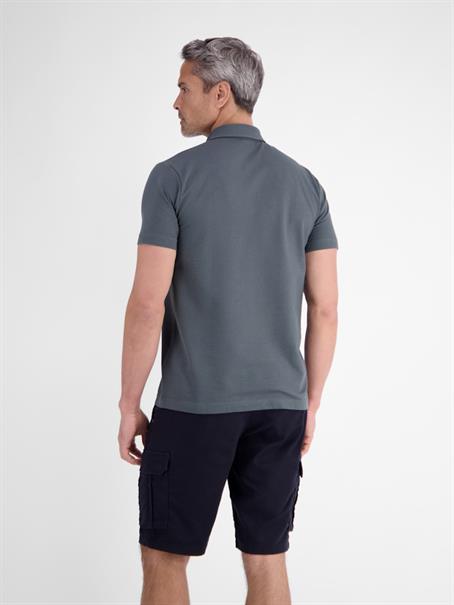 POLO-KNOPF lava grey