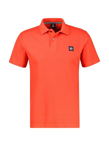 POLO-KNOPF vivid red