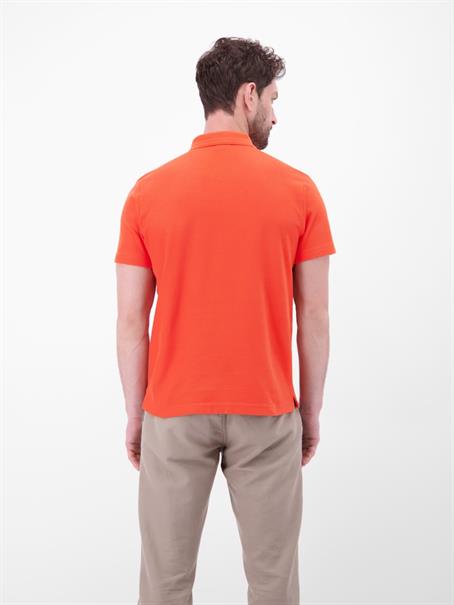 POLO-KNOPF vivid red