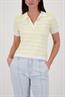 Polo-Pullover mit Streifen pastel yellow ringel