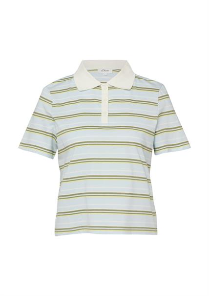 Polo-Shirt blau|mehrfarbig