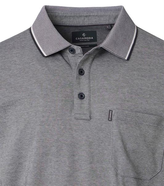 Polo-Shirt uni anthrazit