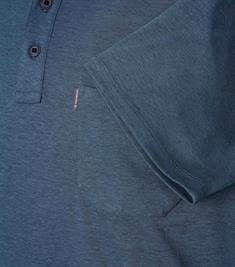 Polo-Shirt uni aqua bis petrol