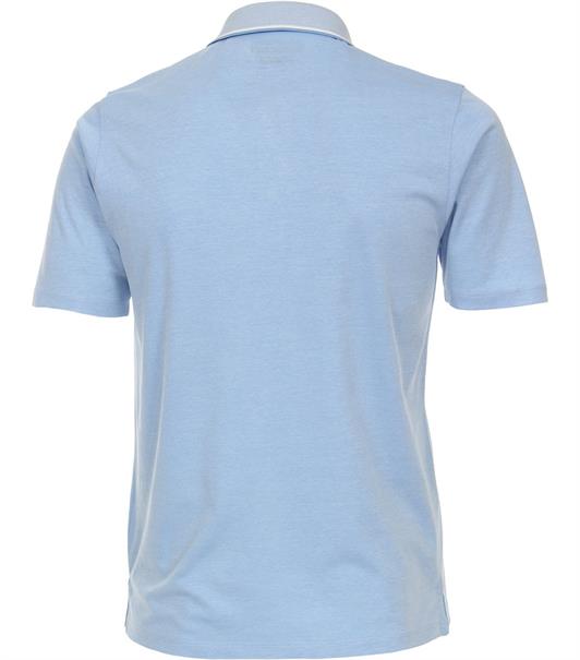 Polo-Shirt uni blau1