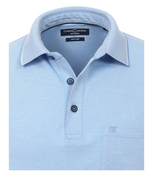 Polo-Shirt uni blau1