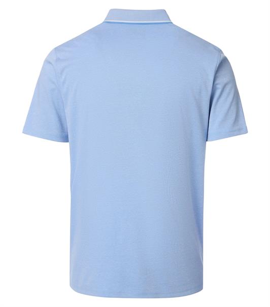 Polo-Shirt uni blau1