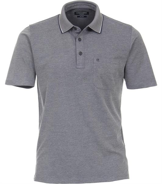 Polo-Shirt uni blau2