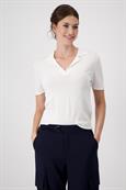 Polo Strickpullover off-white