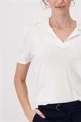 Polo Strickpullover off-white